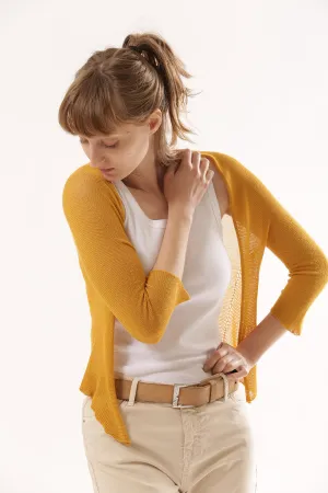 Yellow Bolero Cardigan