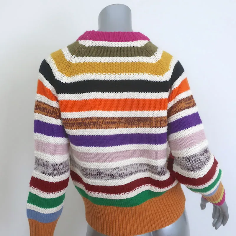 Zimmermann Concert Striped Sweater Multicolor Wool-Blend Size 1 NEW